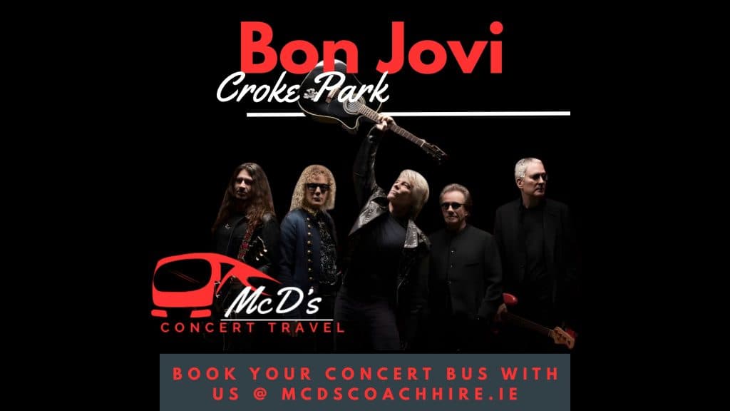 Bon Jovi @ Croke Park 2026 at Croke Park — Coach transport from Galway with McD's Coach Hire