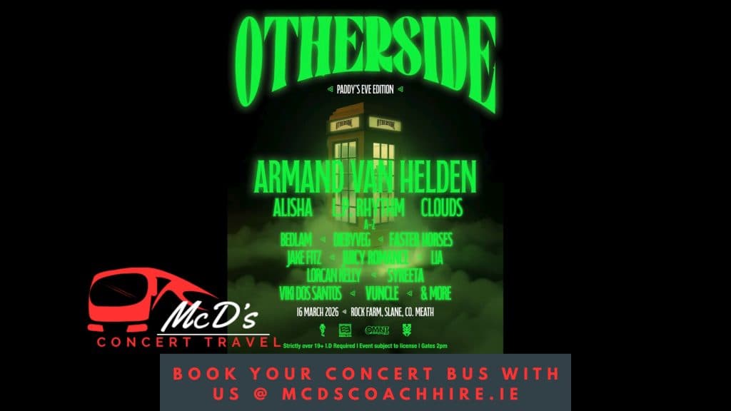 Otherside @ Slane 2026 at Slane — Coach transport from Galway with McD's Coach Hire